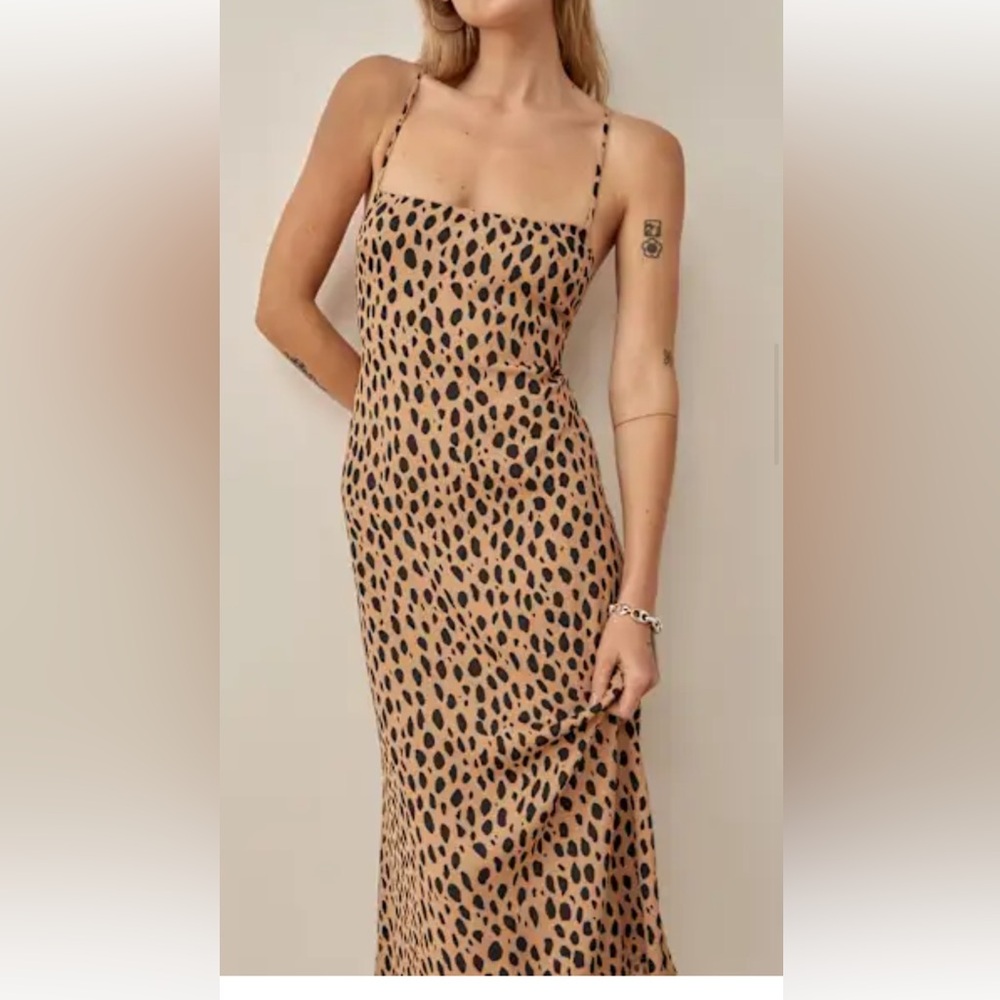 Reformation Dover Dress Brown - Size 4